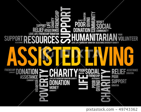 Assisted Living word cloud collage Assisted Living word cloud collage 49743362