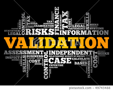 VALIDATION word cloud collage - Stock Illustration [49743488] - PIXTA