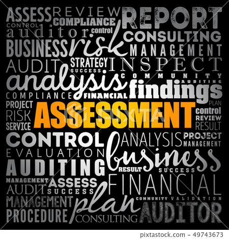 ASSESSMENT word cloud collage 49743673
