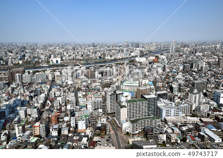 Tokyo downtown area 49743717