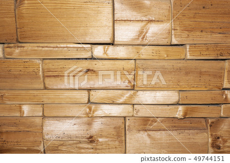 Wood wall background or texture. Natural pattern 49744151