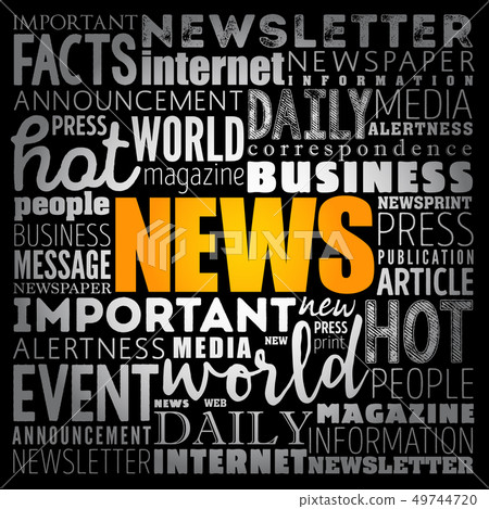 NEWS word cloud collage 49744720