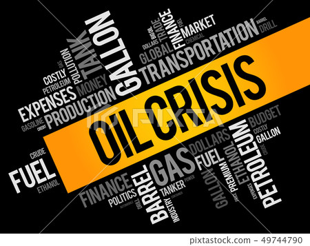 Oil crisis word cloud collage Oil crisis word cloud collage 49744790