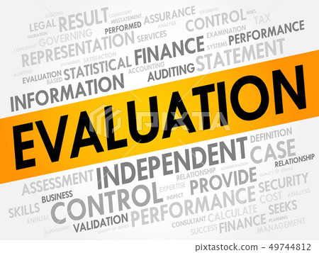 Evaluation word cloud collage 49744812