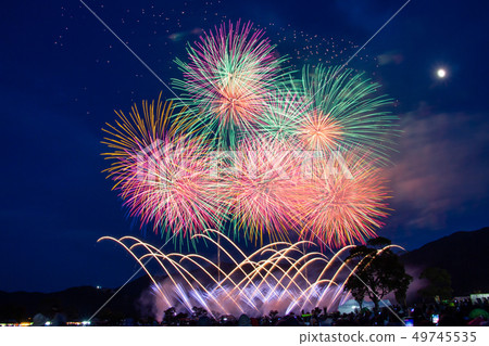 煙花活動八代國民煙花活動滿月和煙花 49745535