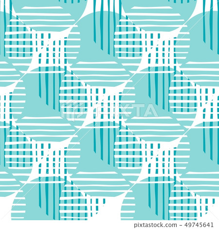 Chaotic pattern circle lines in green color. Abstract circles shapes and stripes 49745641