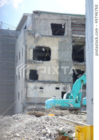 Demolition work site Demolition work site 49746768