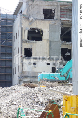 Demolition work site Demolition work site 49746769