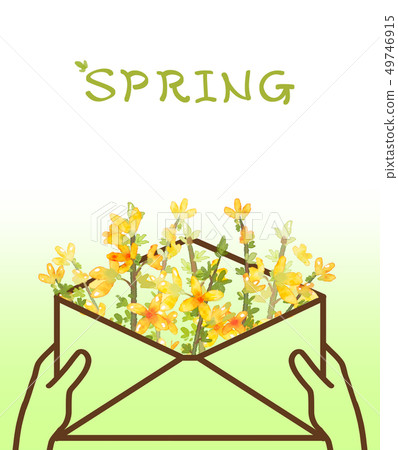 Forsythia flower sale image.- Advertising, Poster, Wedding Invitations, Banners Forsythia flower sale image.- Advertising, Poster, Wedding Invitations, Banners 49746915