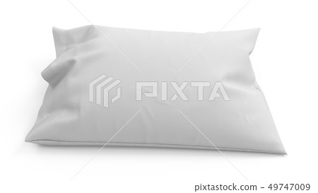 3D rendering pillow isolated on white background - Stock Illustration ...