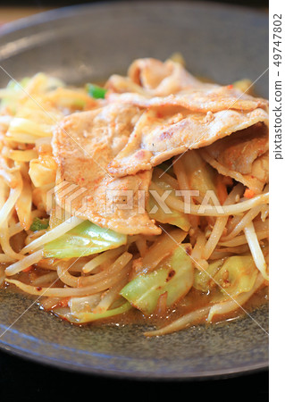 炒好吃的肉類蔬菜 49747802