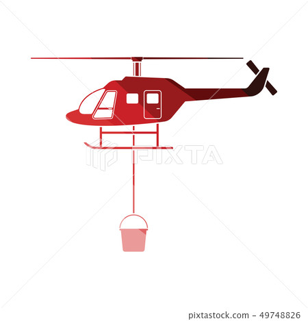 Fire service helicopter icon Fire service helicopter icon 49748826