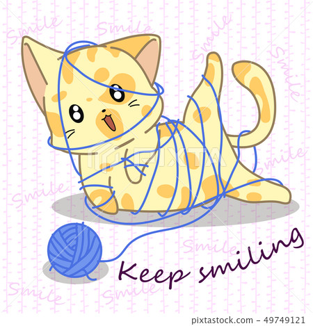 Little cat is naughty Little cat is naughty 49749121