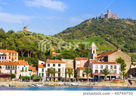 Beach hotels in Collioure village, France Beach hotels in Collioure village, France 49749750