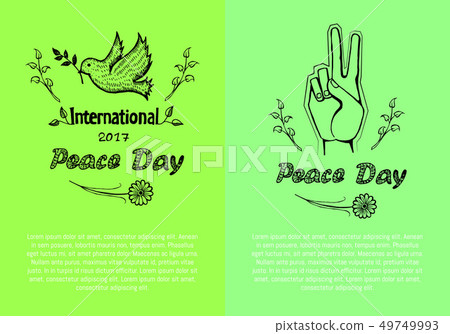 International Peace Day Poster Vector Illustration 49749993