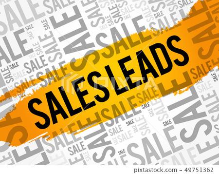 Sales Leads word cloud collage 49751362