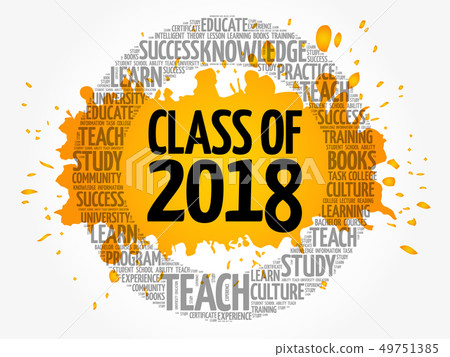 CLASS OF 2018 word cloud collage CLASS OF 2018 word cloud collage 49751385