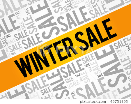 WINTER SALE words cloud 49751595