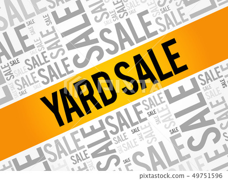 YARD SALE words cloud 49751596
