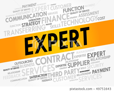 Expert word cloud collage Expert word cloud collage 49751643