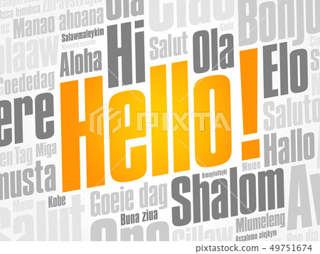 Hello word cloud in different languages Hello word cloud in different languages 49751674