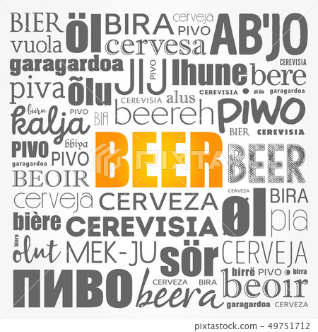 BEER in different languages of the world BEER in different languages of the world 49751712