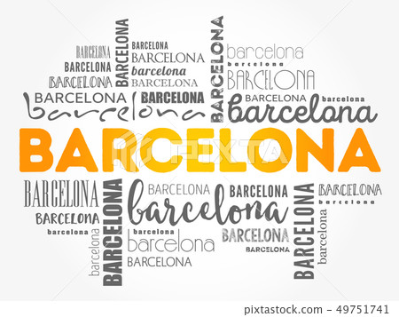 Barcelona wallpaper word cloud Barcelona wallpaper word cloud 49751741