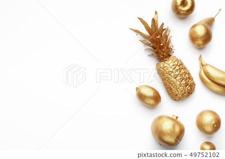 Golden fruits composition 49752102