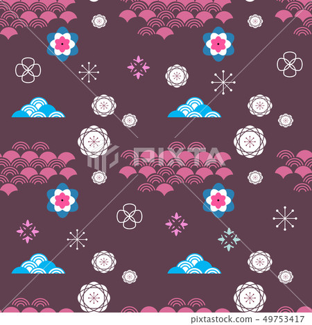 vector, chinese, seamless 49753417