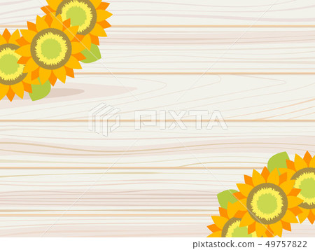Vector illustration frame of sunflower Vector illustration frame of sunflower 49757822