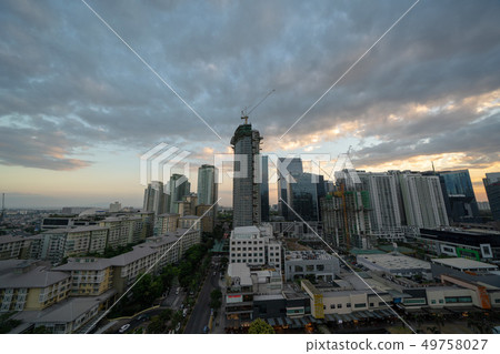 Philippines-Manila BGC cityscape night view 49758027