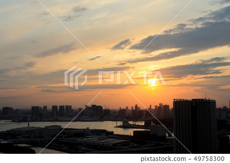 東京,豐洲的日落 東京,豐洲的日落 49758300