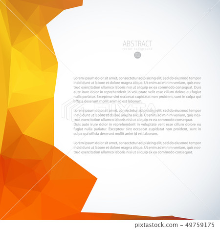 Red triangle background banner brochure template 49759175