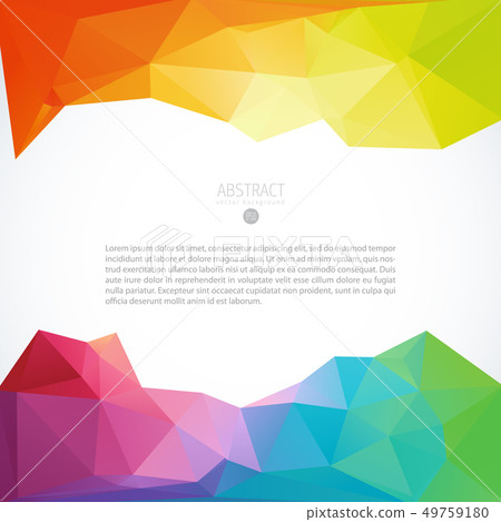 Color triangle background banner brochure template 49759180