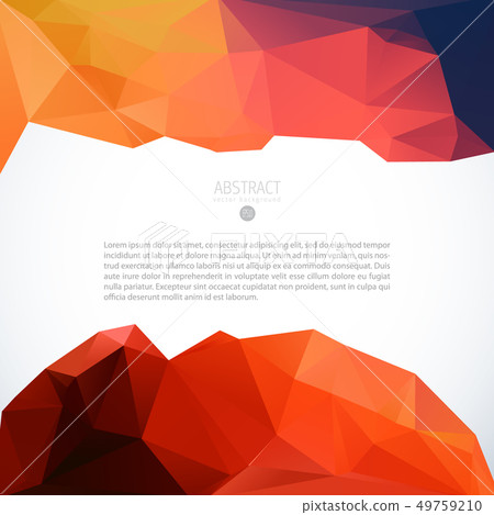 Red triangle background banner brochure template Red triangle background banner brochure template 49759210