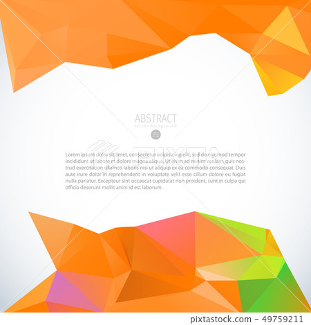 Red triangle background banner brochure template Red triangle background banner brochure template 49759211