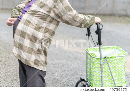 Silver car senior elderly people 49759375