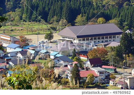 鐵路旅遊Tadami線Aizu Nakagawa 49760982