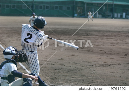 High school baseball game 49761292