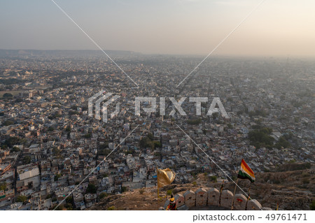 從Nahgar堡(Nagarir堡壘)看到的齋浦爾城市景觀 從Nahgar堡(Nagarir堡壘)看到的齋浦爾城市景觀 49761471