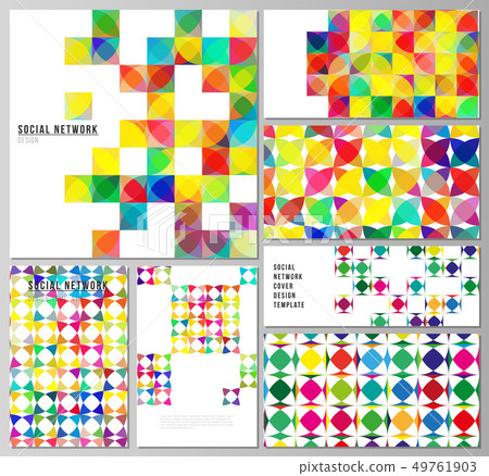 The minimalistic abstract vector illustration of layouts of modern social network mockups in popular The minimalistic abstract vector illustration of layouts of modern social network mockups in popular 49761903