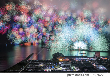 [Kihoku Town, Mie Prefecture] Kihoku Lantern Festival Fireworks 49762200