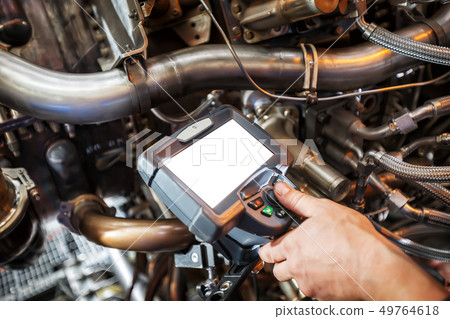Inspection of a gas turbine engine using a Video 49764618