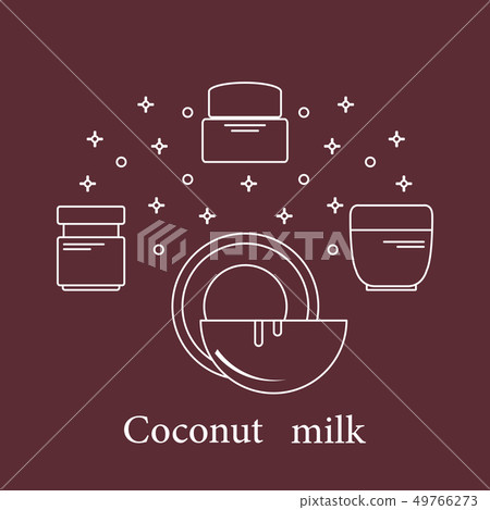 Coconut milk for cosmetics and care products 49766273