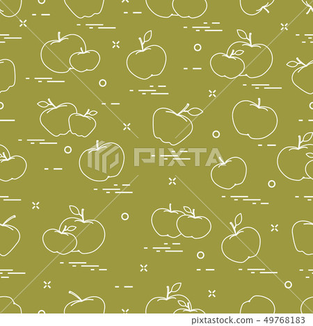 Apples juicy fruit Seamless pattern. Apples juicy fruit Seamless pattern. 49768183