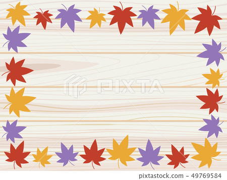 Maple and tree frame - Stock Illustration [49769584] - PIXTA
