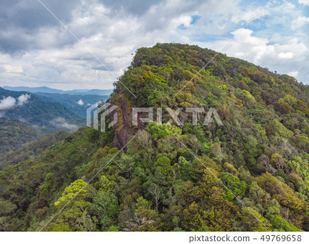 Sinharaja rain forest nature reserve Sri Lanka Aerial View at Sunset Mountains Jungle Ancient Forest Sinharaja rain forest nature reserve Sri Lanka Aerial View at Sunset Mountains Jungle Ancient Forest 49769658