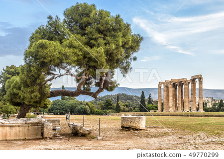 Scenic view of the Temple of Olympian Zeus, Scenic view of the Temple of Olympian Zeus, 49770299