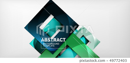 Abstract geometric background. Glossy square Abstract geometric background. Glossy square 49772403