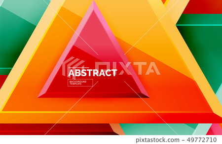 Triangular low poly background design, Triangular low poly background design, 49772710